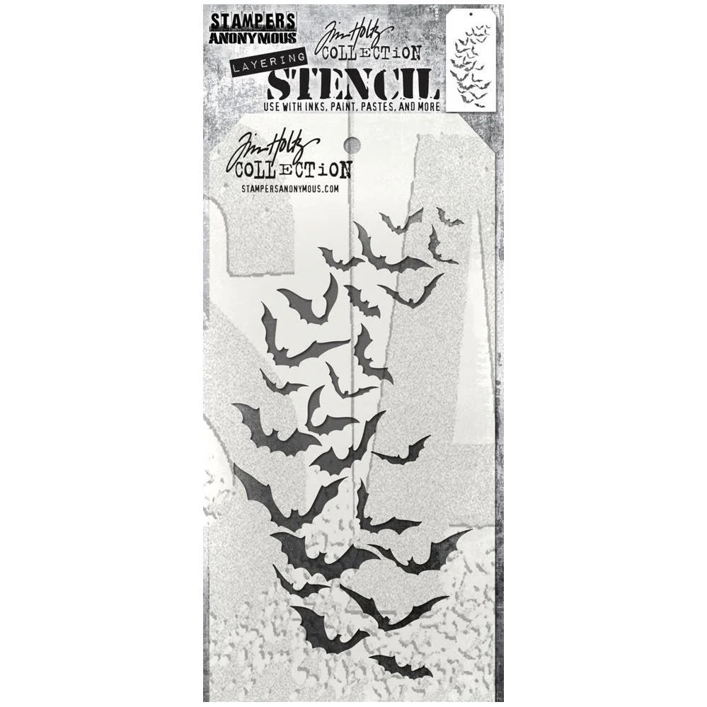 Tim Holtz -  Stencil - Batty