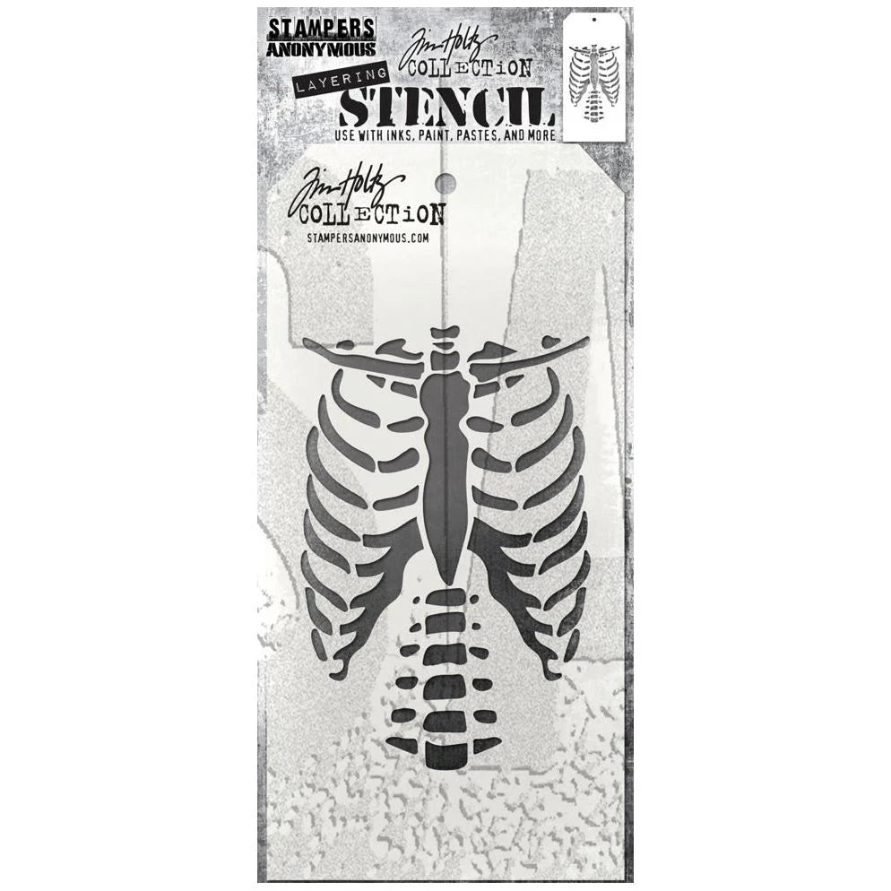 Tim Holtz -  Stencil - Bones