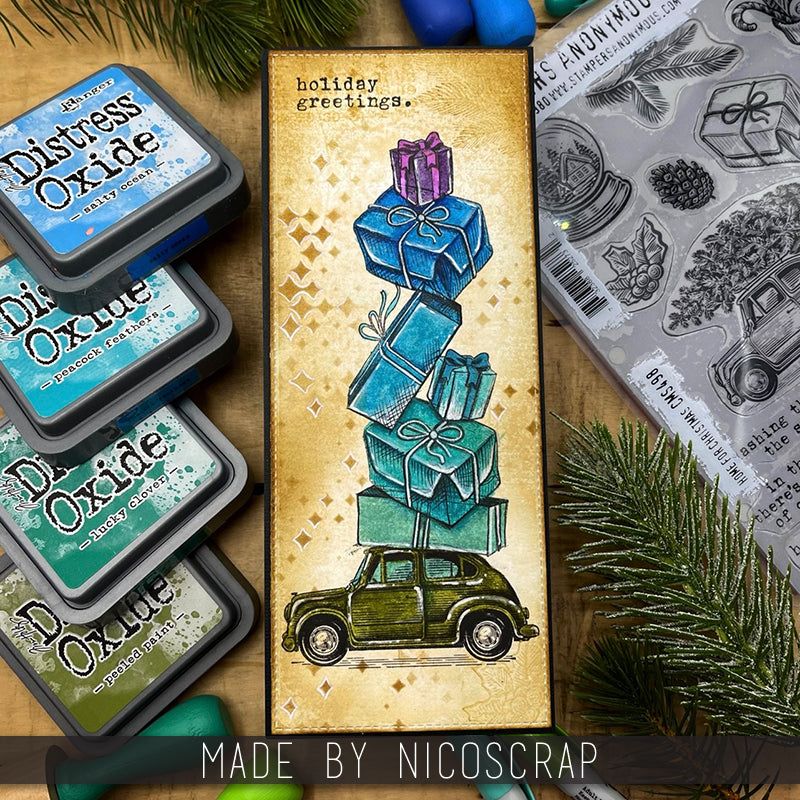 Tim Holtz -  Stencil - Sparkle fades