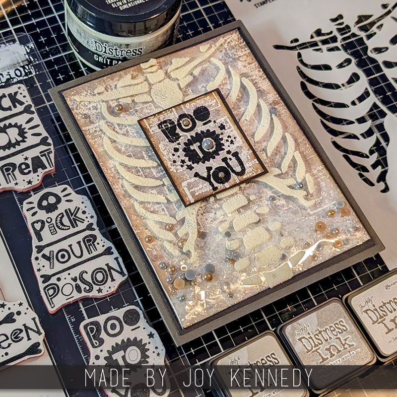 Tim Holtz Collection - Cling Stamps - Halloween Whatnots