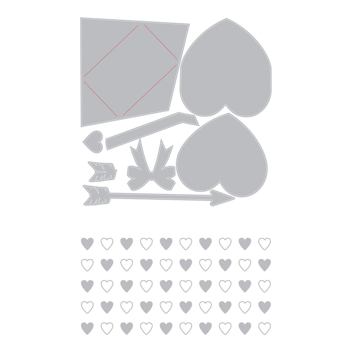 Sizzix -  Tim Holtz - Love Notes Sidekick Dies and Texture Fade