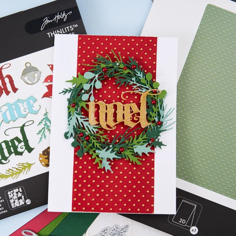 Sizzix - Tim Holtz - Thinlits Dies - Classic 2026 - Festive Wreath