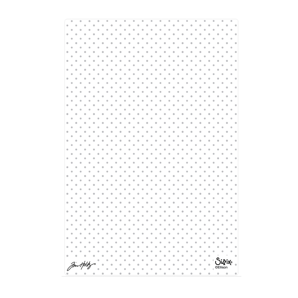 Sizzix - Tim Holtz - 2D Texture Fades w/ A5 Embossing Folder Vault - Dots Large