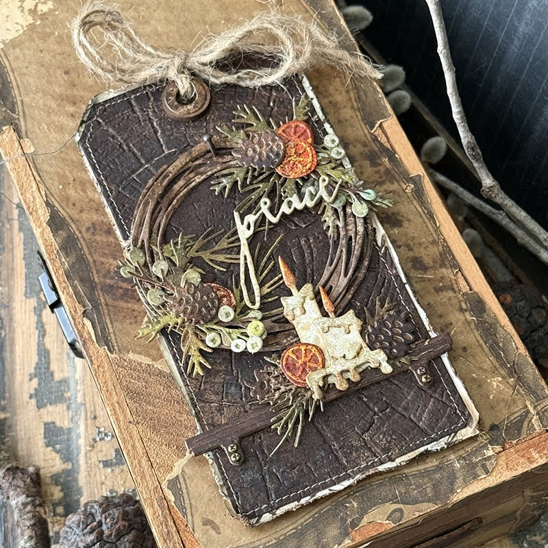 Sizzix - Tim Holtz - Thinlits Dies - Classic 2026 - Festive Wreath