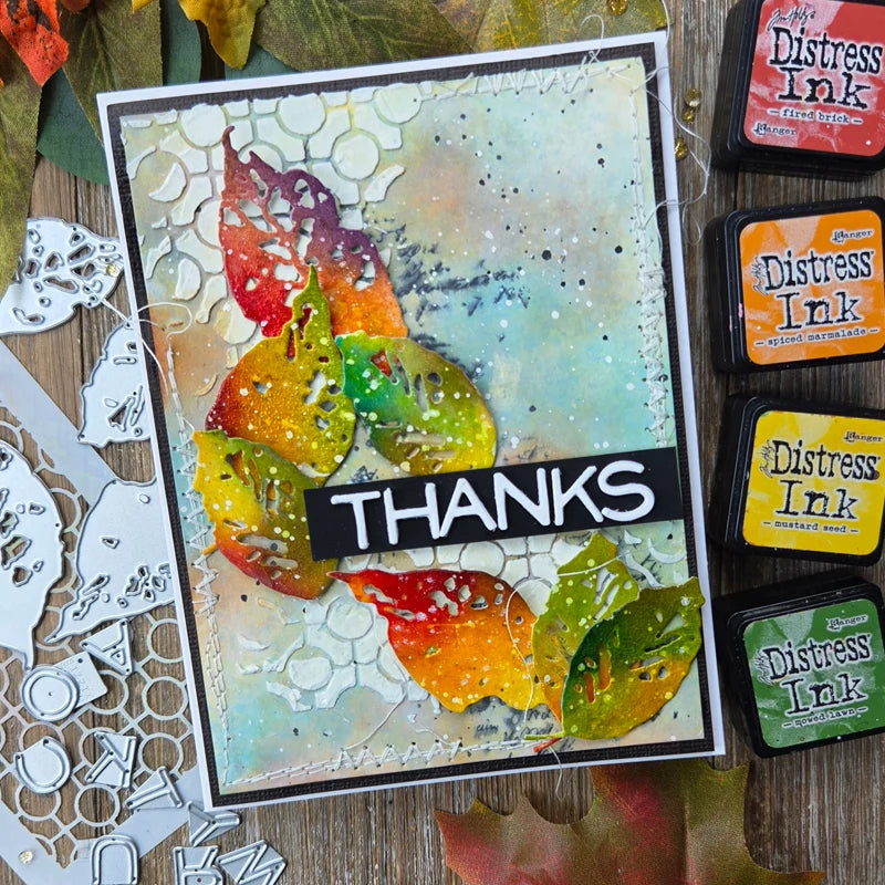 Sizzix - Tim Holtz - Thinlits Dies - Vault Leaves + Sticks
