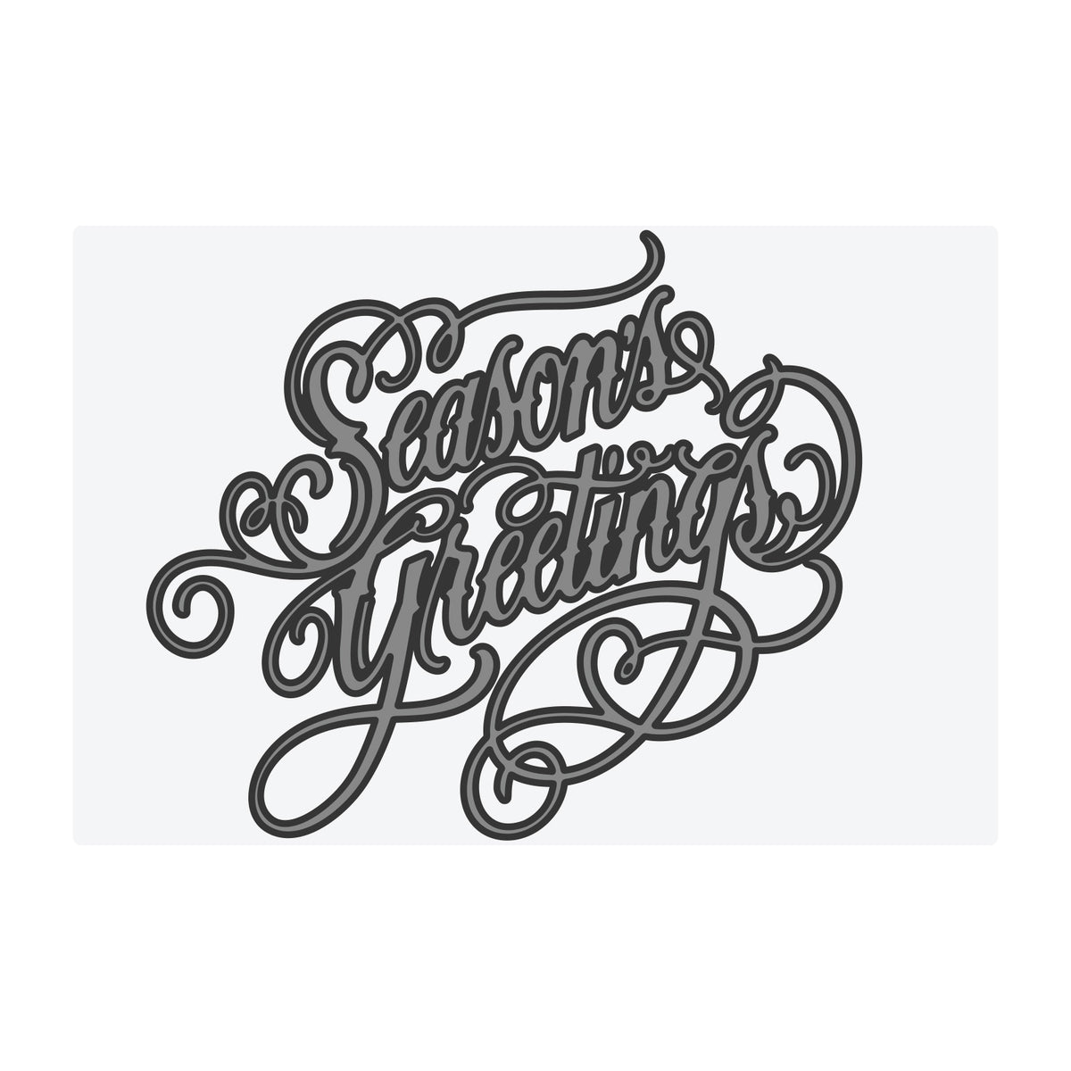 Sizzix - Tim Holtz - Multi-Level Texture Fades w/ A6 Embossing Folder Vault - Seasons Greetings