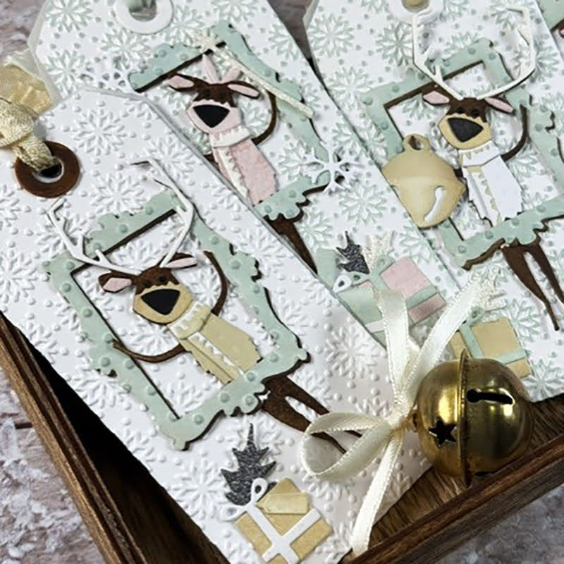 Sizzix - Tim Holtz - 2D Texture Fades w/ A5 Embossing Folder Vault - Snowflakes 3 Large