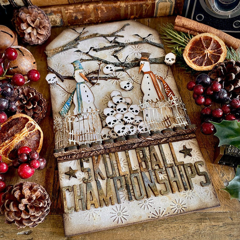 Sizzix - Tim Holtz - 2D Texture Fades w/ A5 Embossing Folder Vault - Sparkle Stars Large