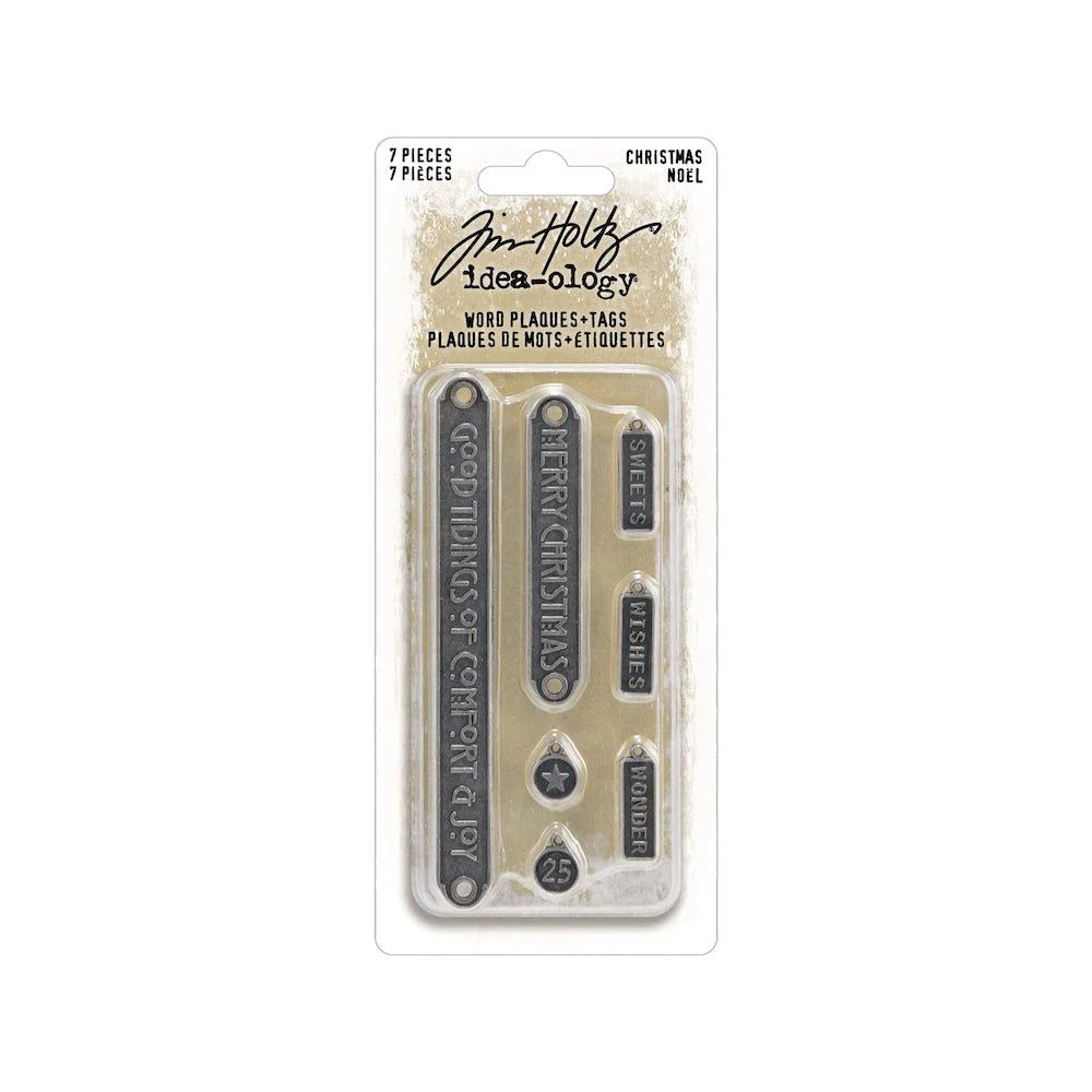 Tim Holtz- Idea-ology - Christmas 2024 - Word Plaques