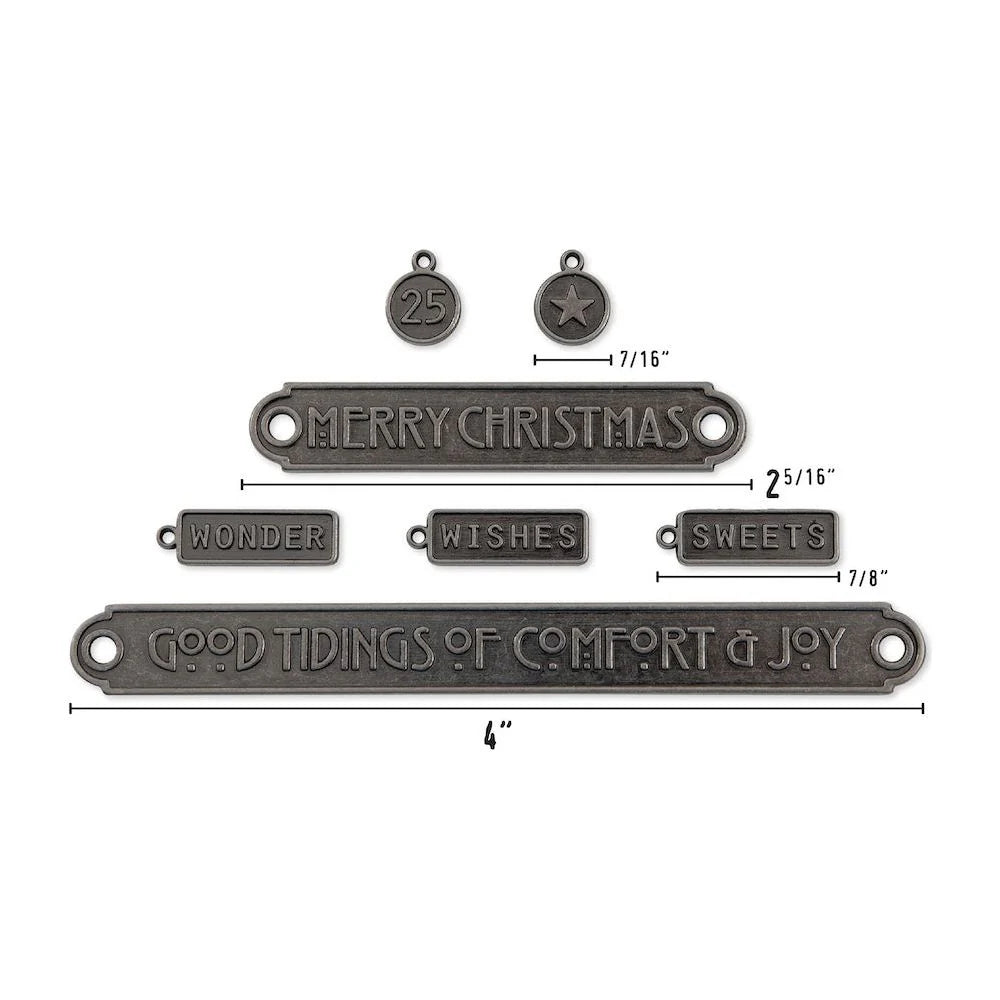 Tim Holtz- Idea-ology - Christmas 2024 - Word Plaques