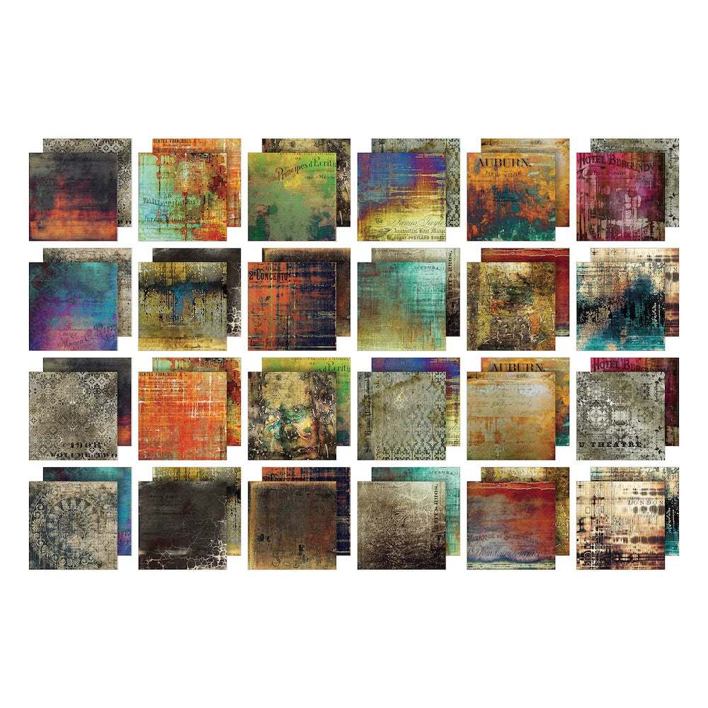 Tim Holtz - Idea-ology - Paper pad 12x12"- Abandoned - From the Vault 2025