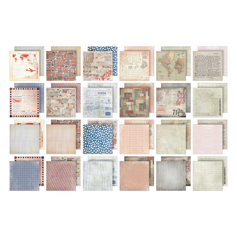 Tim Holtz - Idea-ology - Paper Pad 12x12"- Correspondence - From the Vault 2025