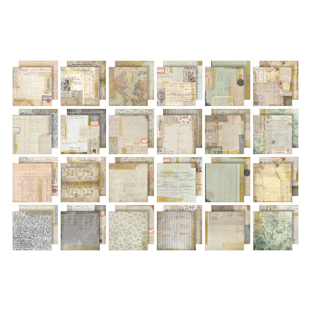 Tim Holtz - idea-ology - Paper pad 12x12"- Memoranda - From the Vault 2025