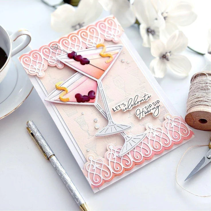 Spellbinders - Dies - Olive Martinis Etched Dies from the Happy Hour Collection