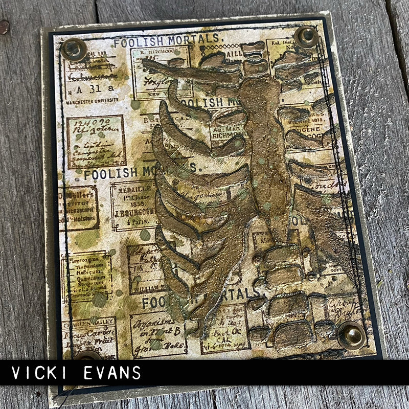 Tim Holtz -  Stencil - Bones