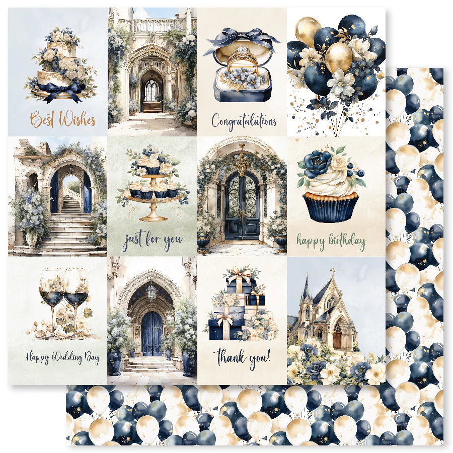 Paper Rose - Wedding Blooms - Paper Pack -  12 x 12"