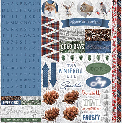 Reminisce - Winter Canvas Kit  -    12x12"