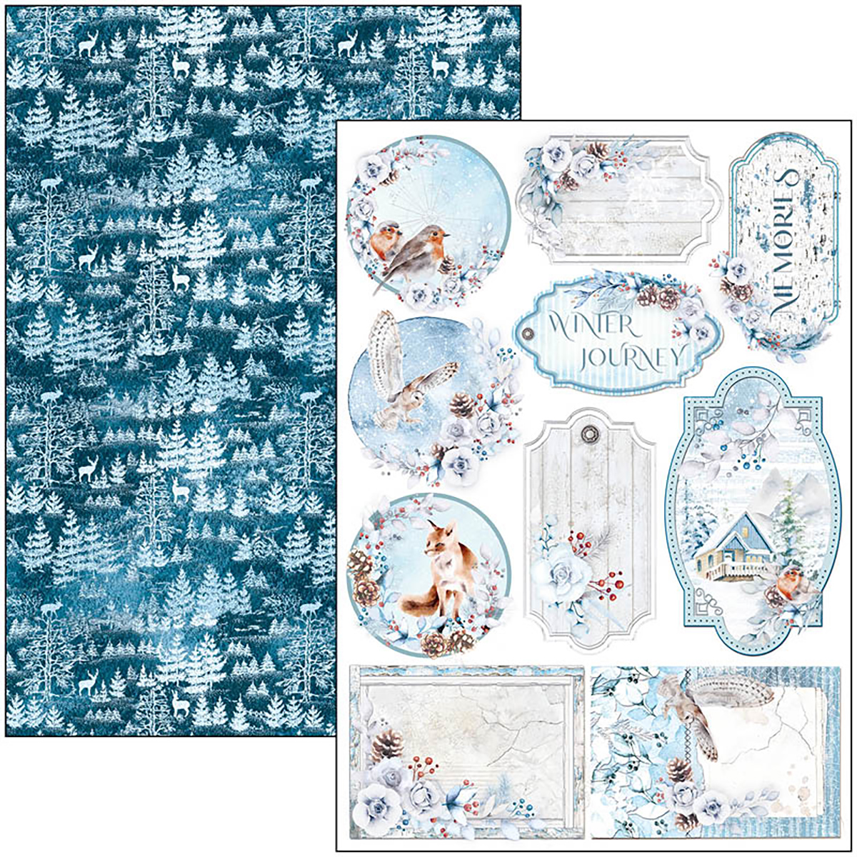 Ciao Bella - Winter Journey - Paper Pack   (9 ark) A4