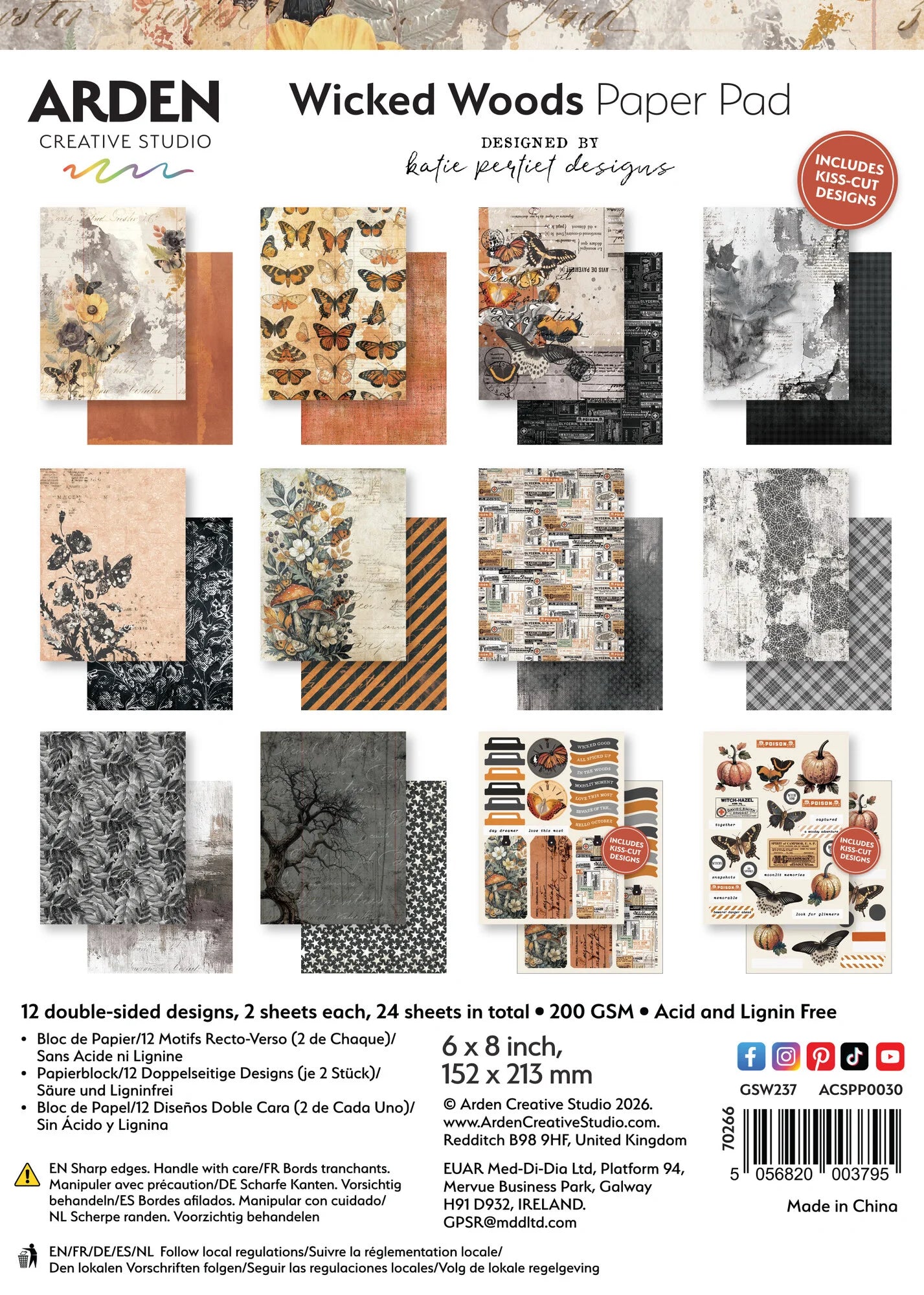 Arden Creative Studio - Wicked Woods - Paper Pad   6x8"