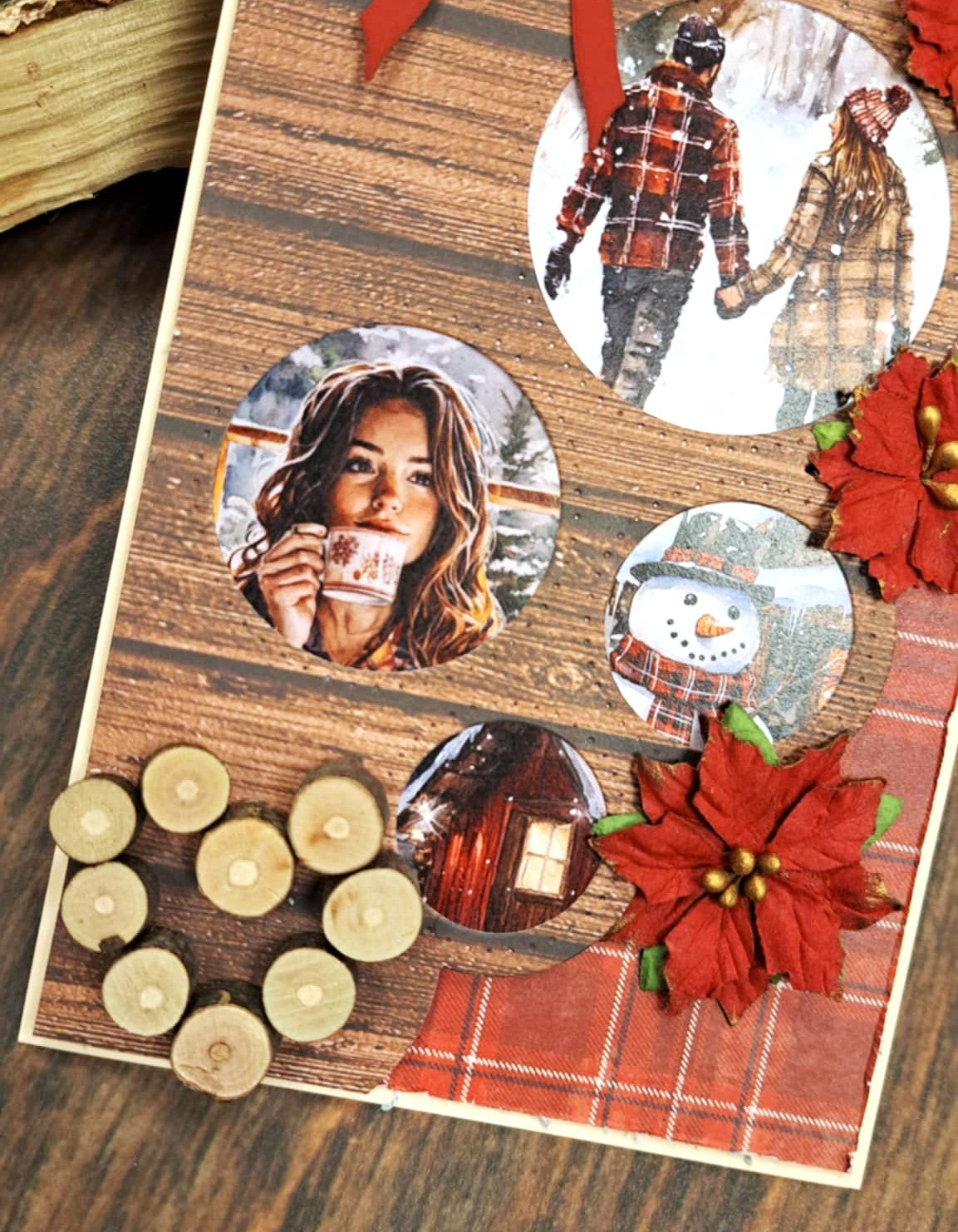 Bikuben Hobby  - Klippeark  A4 - Vinterklipp Rød