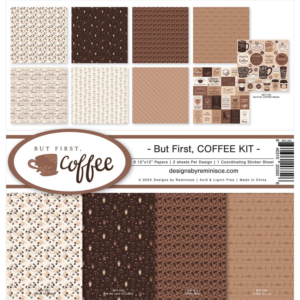 Reminisce - But First, Coffee - Collection Kit  - 12x12"