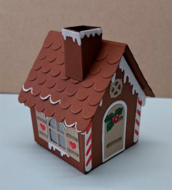 By Lene Design - Dies - Gingerbread house 3D