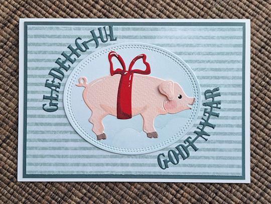 By Lene Design - Dies - Large Christmas Pig