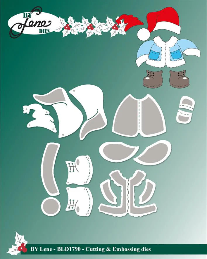By Lene Design - Dies - Accessories - Jakke & Lue - for Baby ice bear