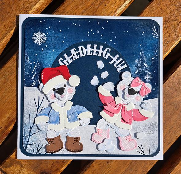 By Lene Design - Dies - Accessories - Jakke & Lue - for Baby ice bear