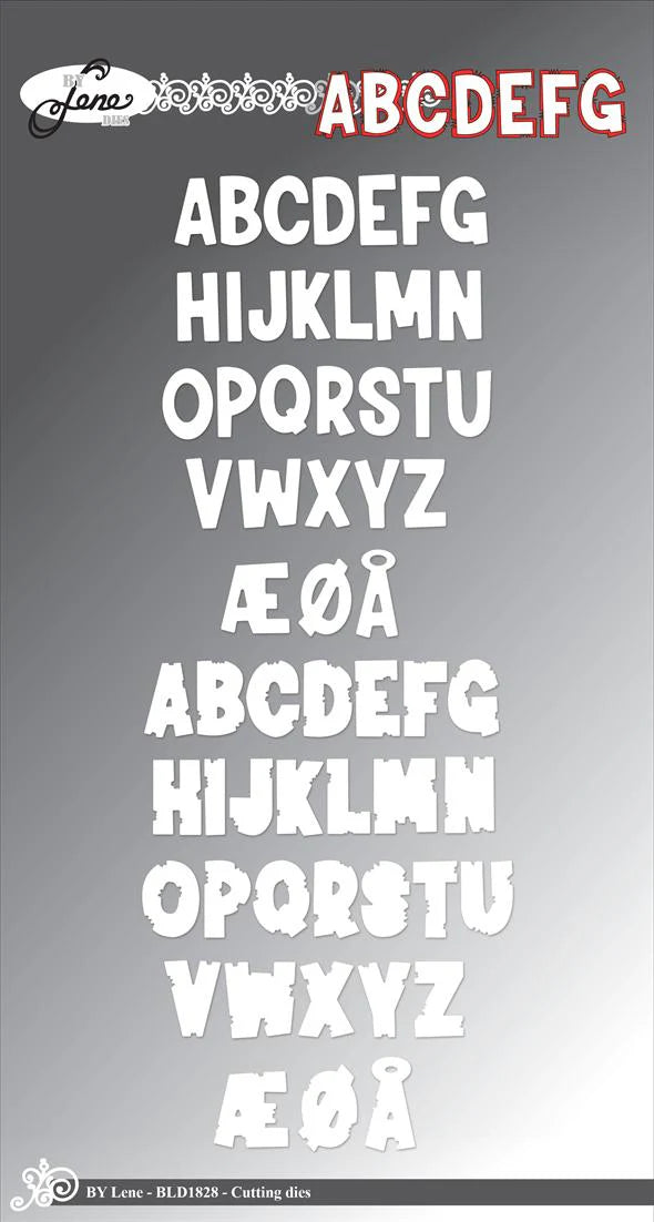 By Lene Design - Dies - Alphabet w/shadow