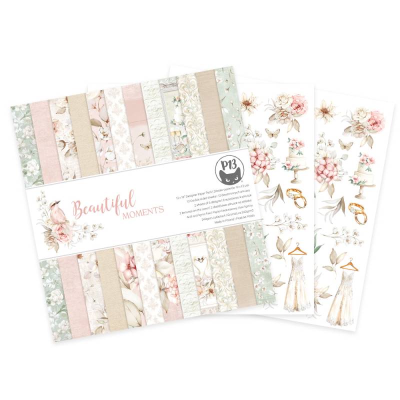 P13 - Beautiful Moments - Paper Pad -  12 x 12"