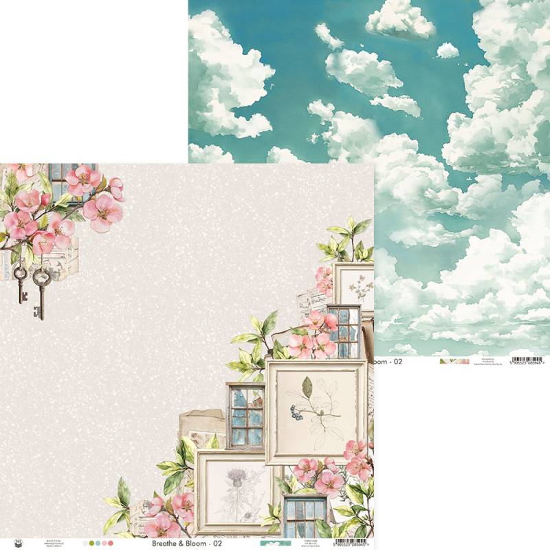 P13 - Breathe and Bloom - Paper Pad -  12 x 12"