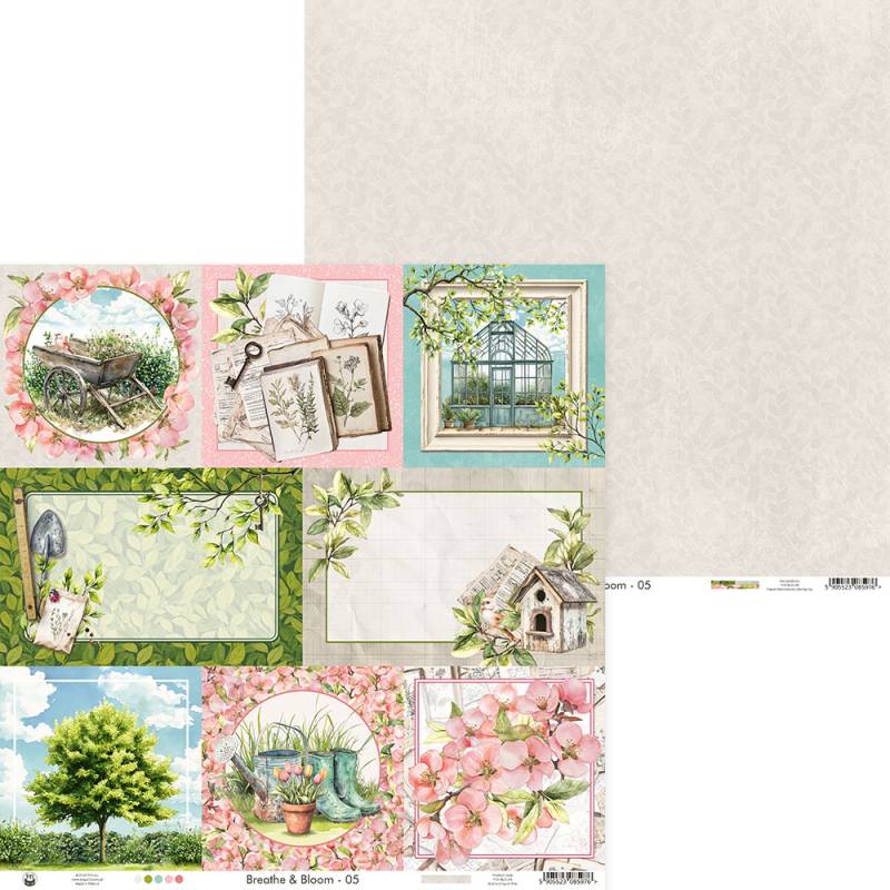 P13 - Breathe and Bloom - Paper Pad -  12 x 12"