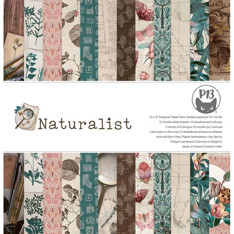 P13 - Naturalist - Paper Pad -  12 x 12"