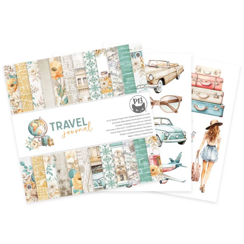 P13 - Travel Journal - Paper Pad -  6 x 6"