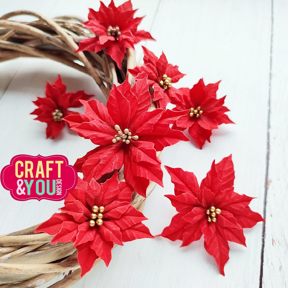 Craft and You - Dies - Magdas Small Poinsettia