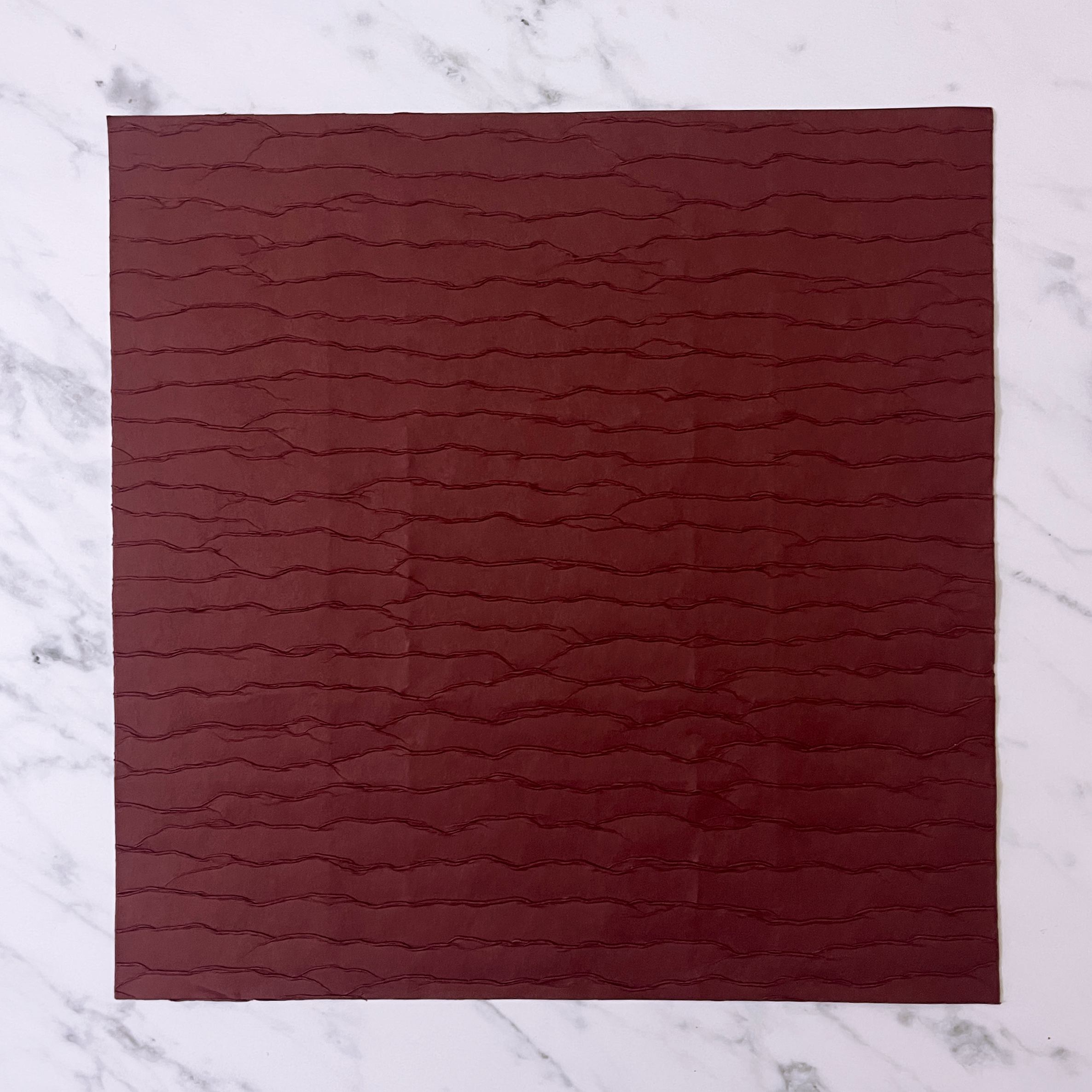 The paper company - Ecorce structure paper - Burgundy - 12 x 12"