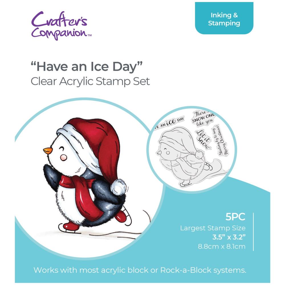 Crafters Companion - Clear stamp - Have an ice day