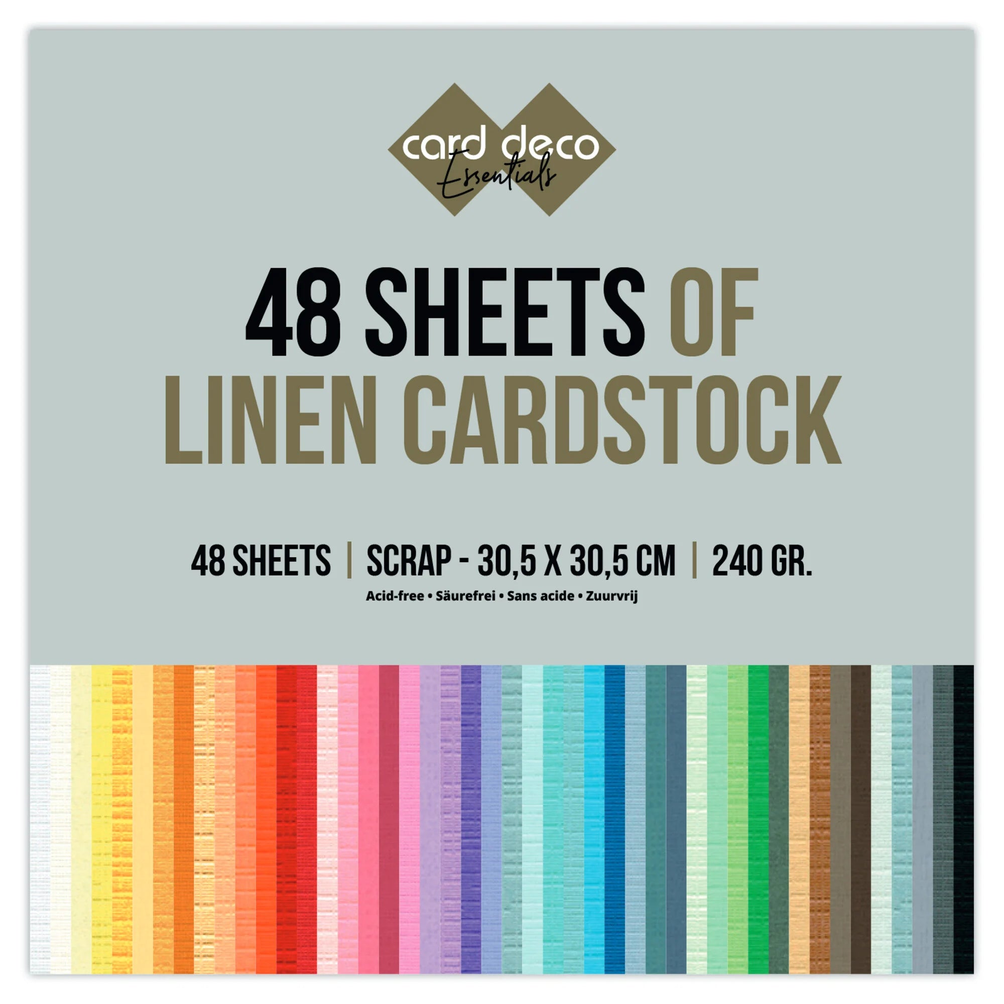 Linen Kartong - Jumbo Pack (48ark) - 12x12"