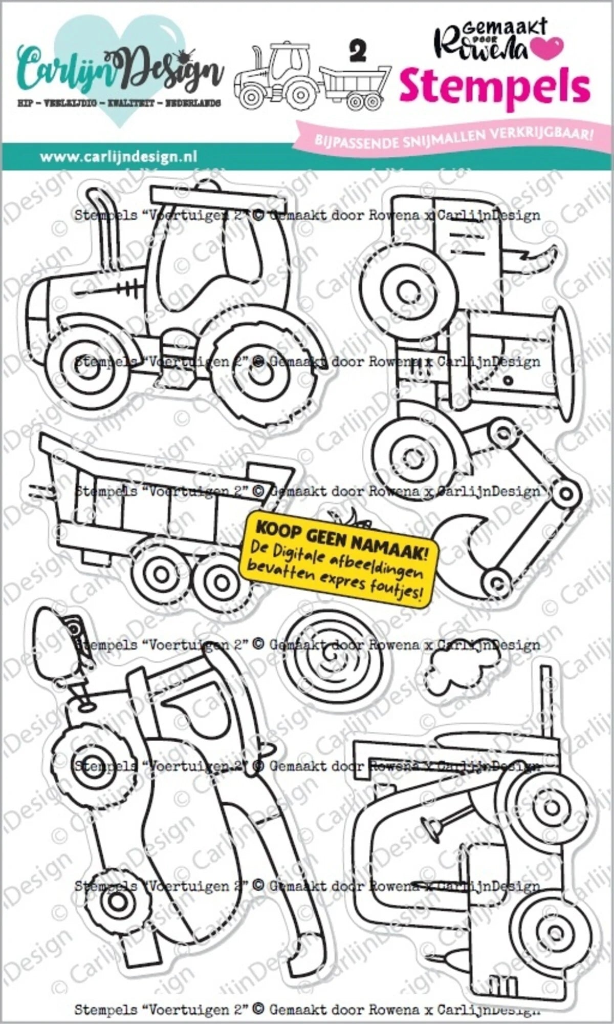 CarlijnDesign - Clear Stamps - Vehicles 2