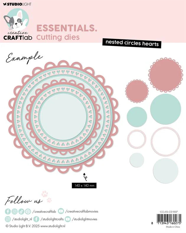 Studio Light - Dies - Nested Circle Hearts