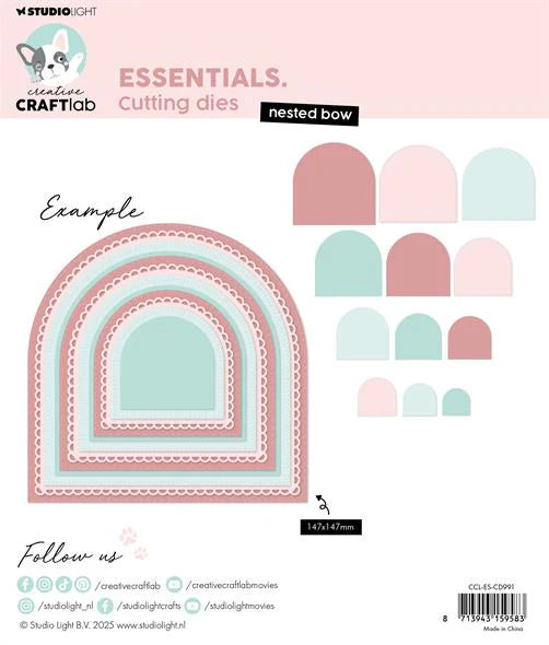 Studiolight Essentials Dies - Creative Craftlab - Nested bow