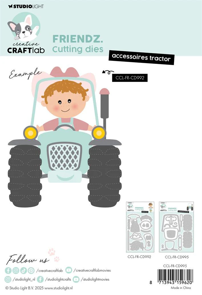 Studiolight Essentials Dies - Creative Craftlab  - Accessoires Tractor Friendz