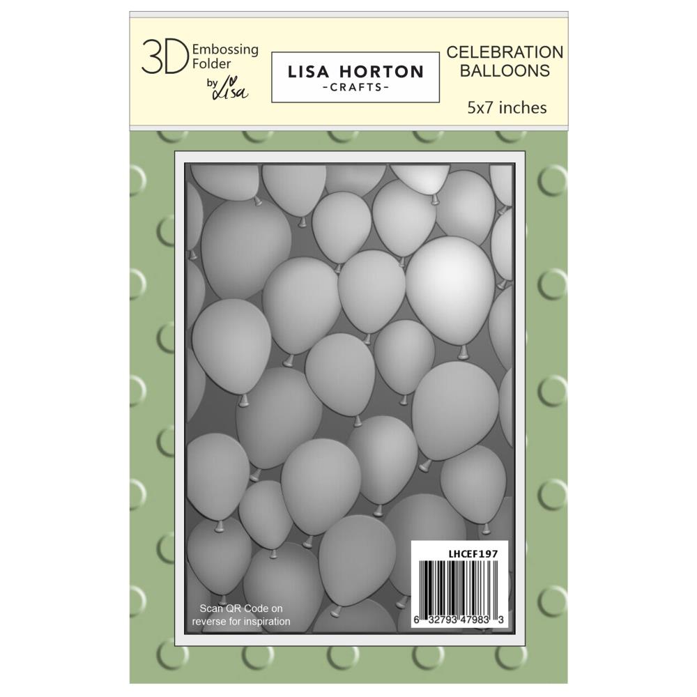 Lisa Horton - Embossing Folder - 3D - Celebration Balloons