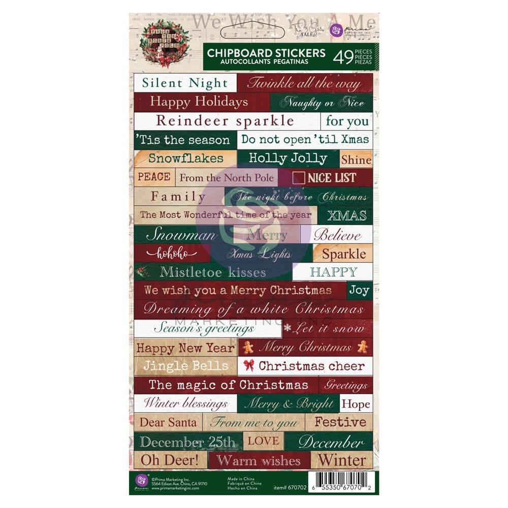 Prima - From the north pole - Chipboard Stickers