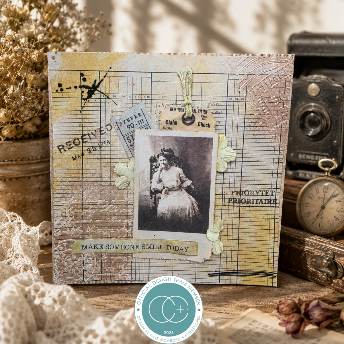 Craft Consortium - Old Ledger - Paper Pad - 12"x12"