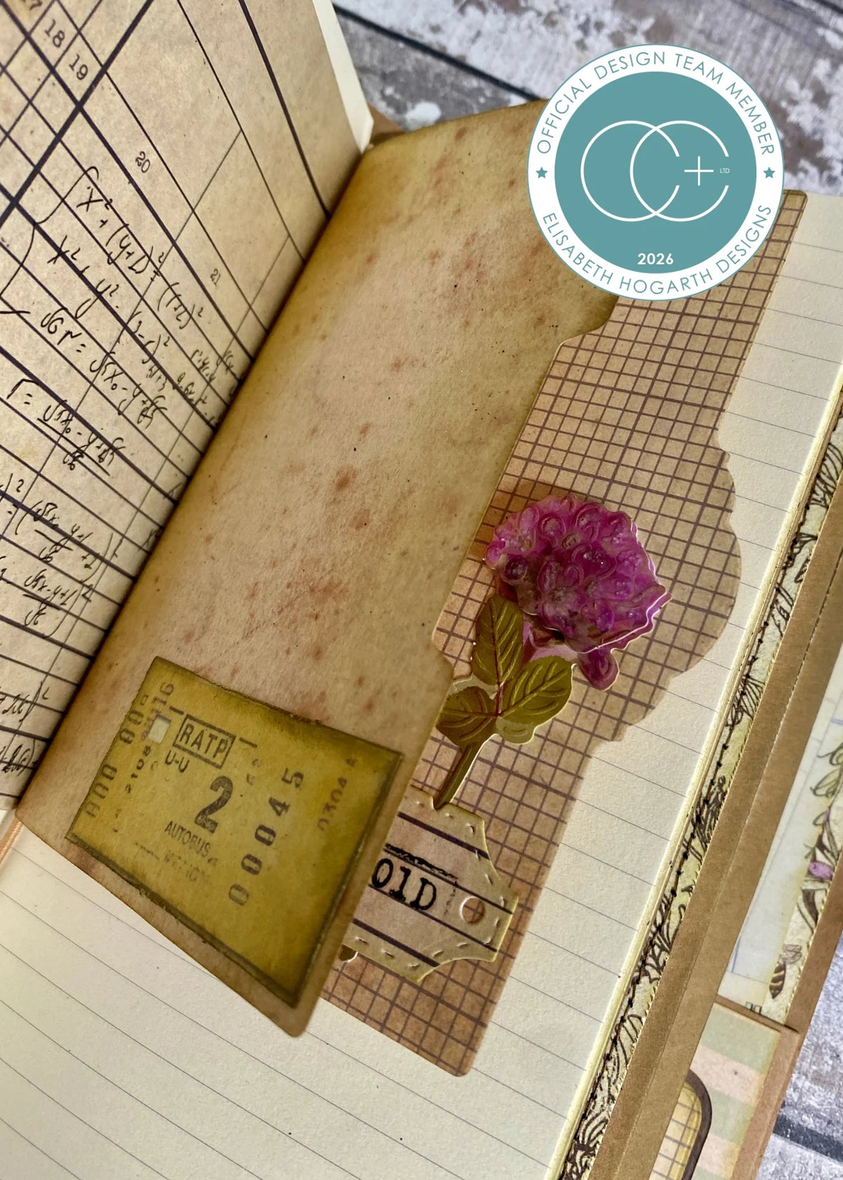 Craft Consortium - Old Ledger - Paper Pad - 12"x12"