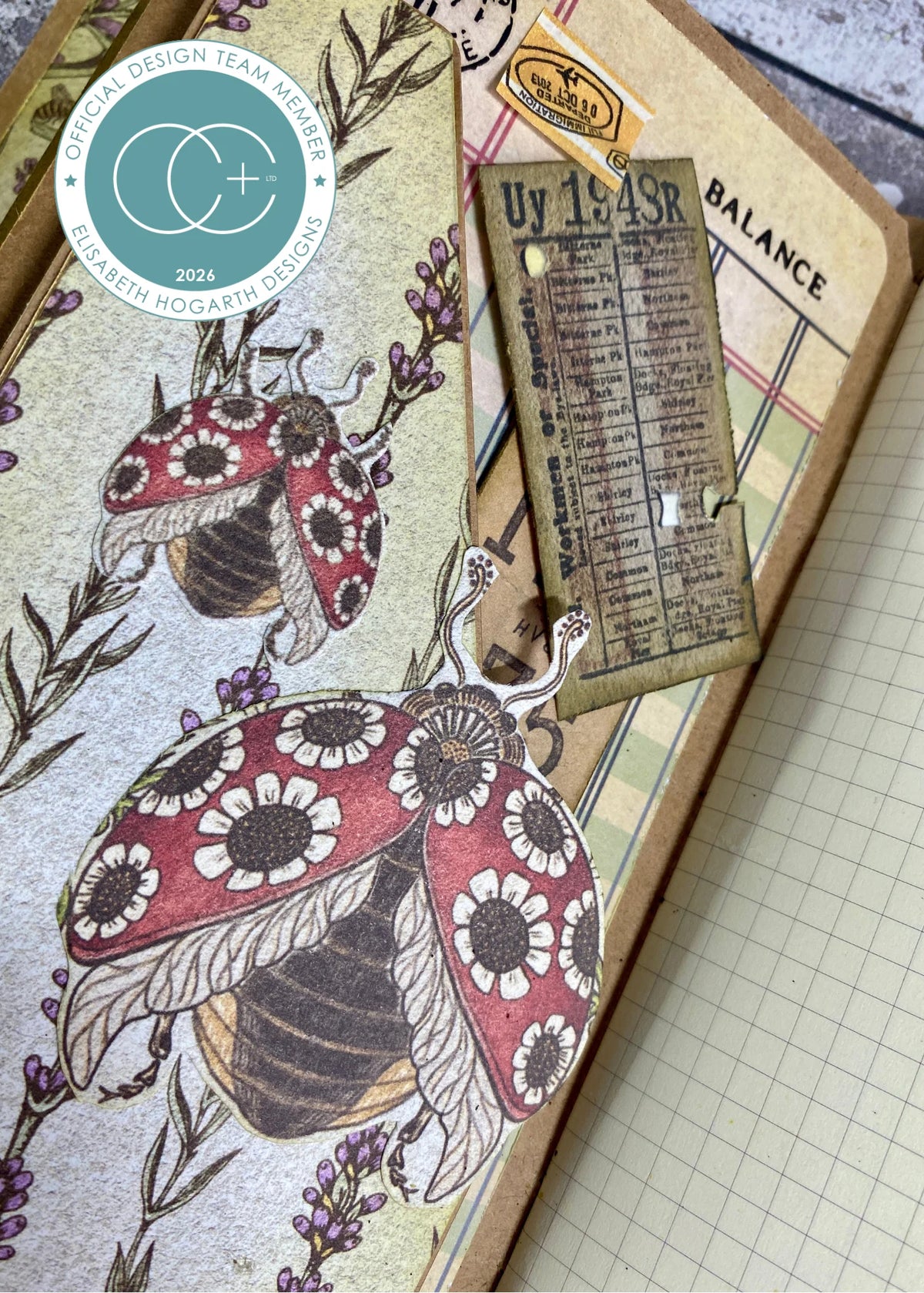 Craft Consortium - Old Ledger - Paper Pad - 12"x12"