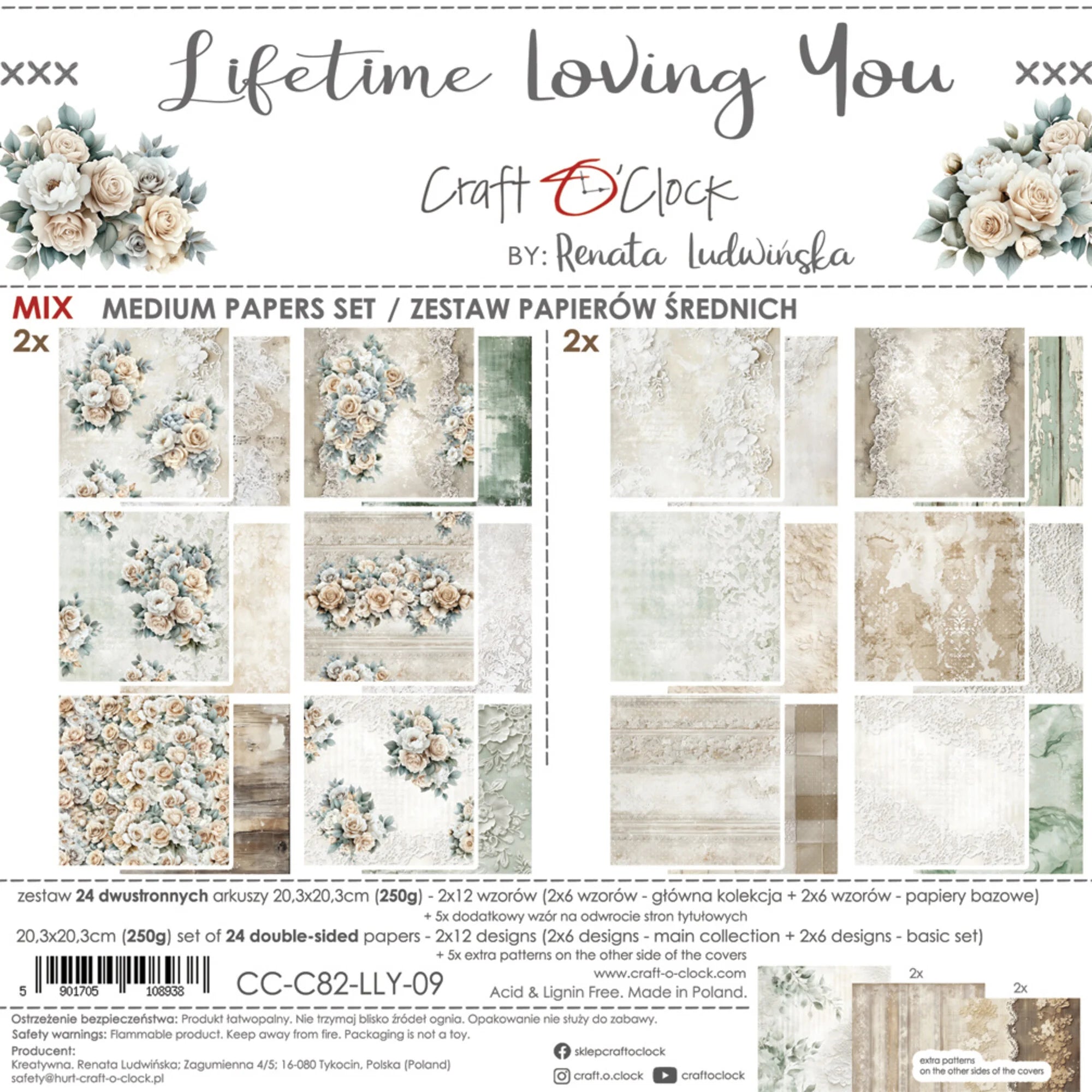 Craft O'Clock - Lifetime Loving You - Extras Set - MIX - 8x8"