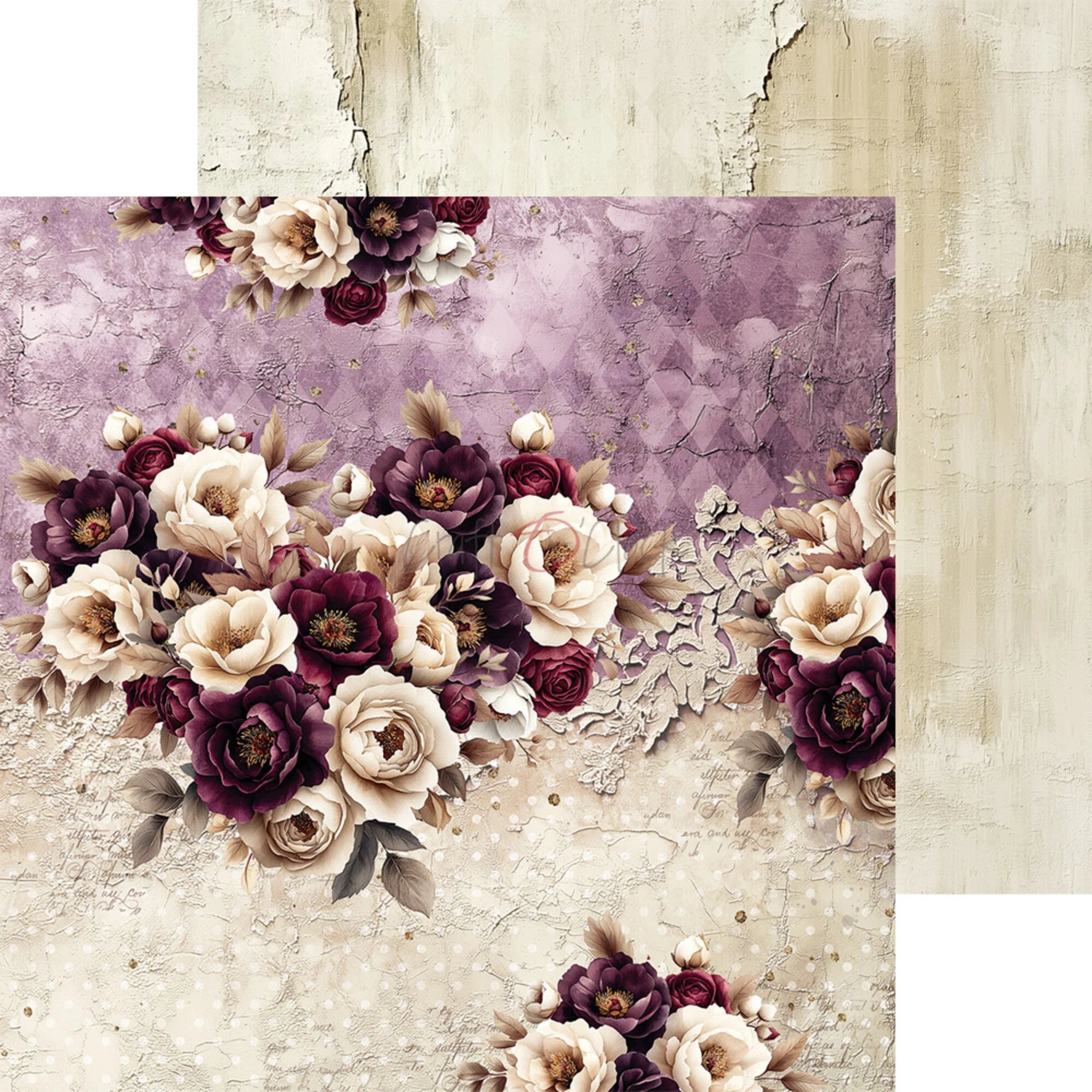 Craft O'Clock - Plum & Caramel - Paper Pad - 8x8"
